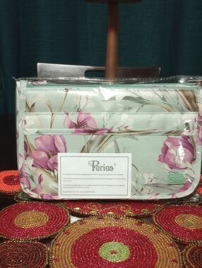 Purse Organizer Insert-Green Floral